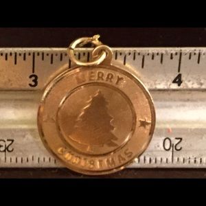 Christmas 14k charm necklace
